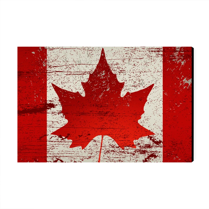 تابلو شاسی عرش مدل فانتزی پرچم کشور کانادا کد As2014
