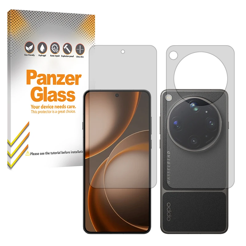 محافظ صفحه نمایش مات پنزر گلس مدل هیدروژلی مناسب برای گوشی موبایل اوپو Find X9 Ultra به همراه محافظ پشت گوشی