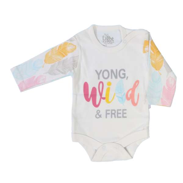 بادی آستین بلند نوزادی مدل chg6008p