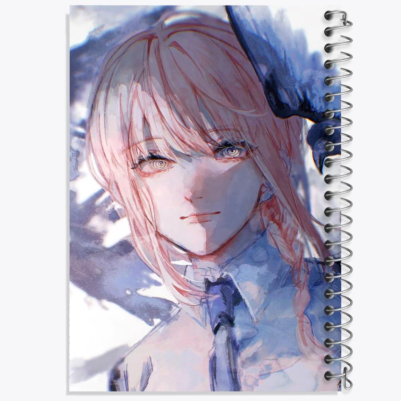 دفتر نت موسیقی 50 برگ خندالو مدل ماکیما انیمه مرد اره ای Chainsaw Man کد 17972