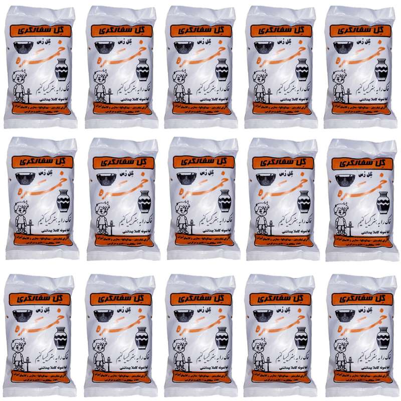 گل سفالگری مدل MS7 بسته 15 عددی