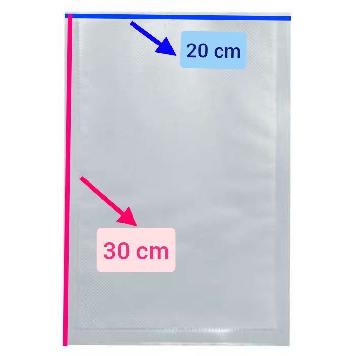 پلاستیک بسته بندی مدل وکیوم 20cm×30cm بسته 50 عددی