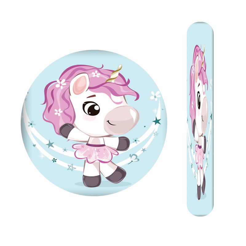 آینه آرایشی جیبی مدل تک شاخ کد 571  به همراه سوهان ناخن