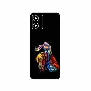 MAHOOT Rainbow Hair Digital Art Cover Sticker for Motorola Moto E13