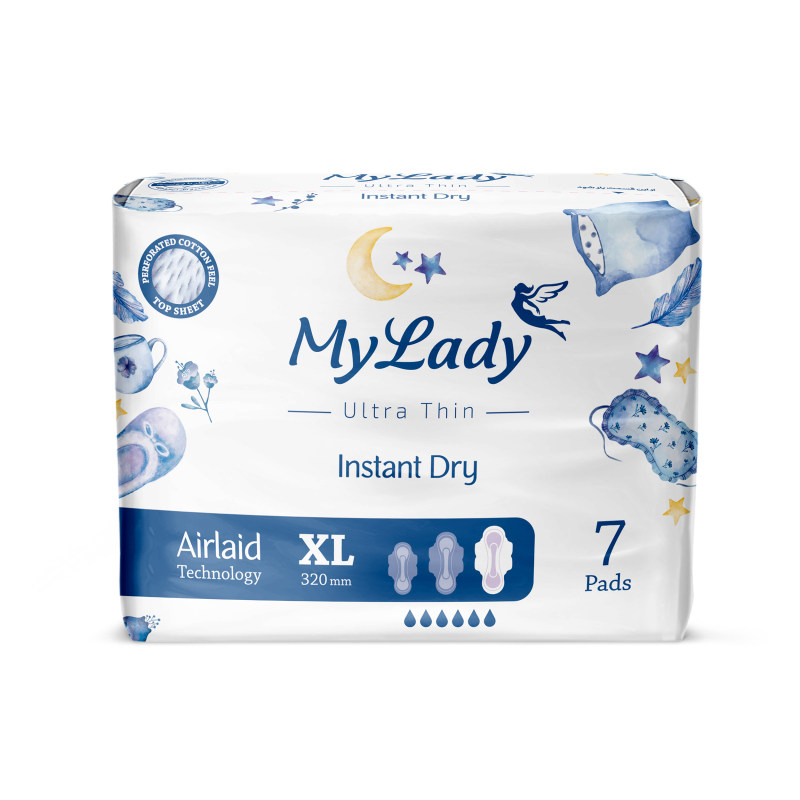 نوار بهداشتی مای لیدی مدل Instant Dry سایز خیلی بزرگ بسته 24 عددی