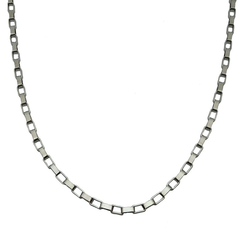 گردنبند مردانه مدل آجری استیل