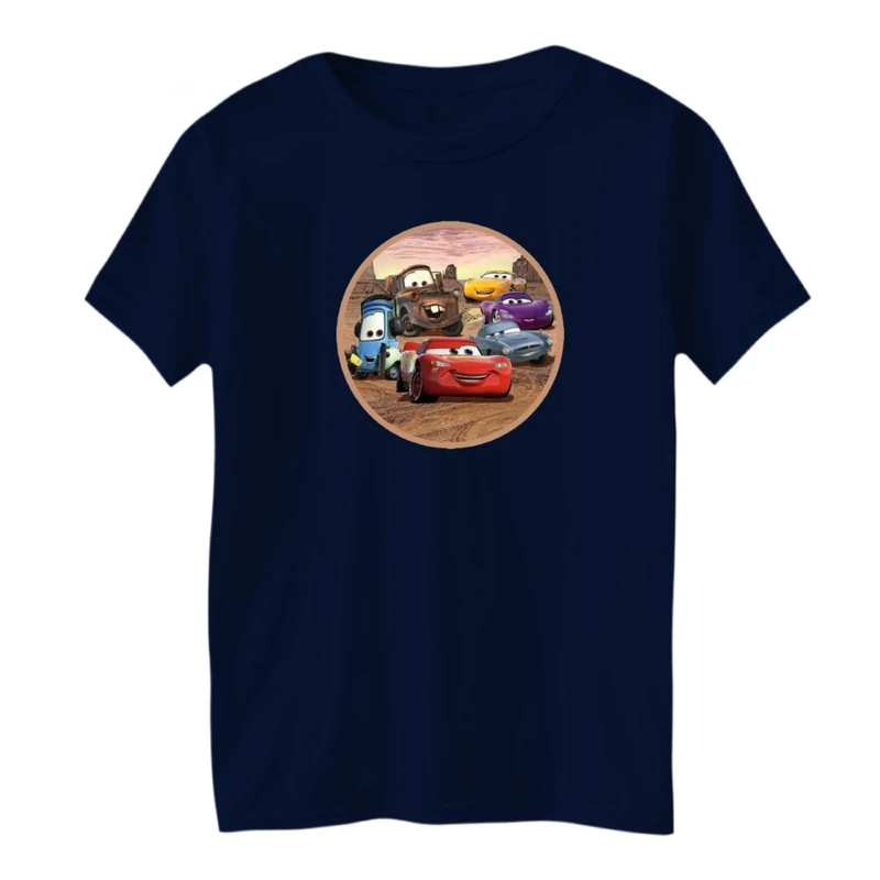 تی شرت آستین کوتاه بچگانه مدل ماشین ها کد03