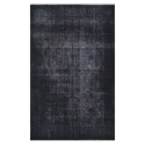 فرش دستبافت رنگ شده پنج و نیم متری طرح وینتیج کد 990484