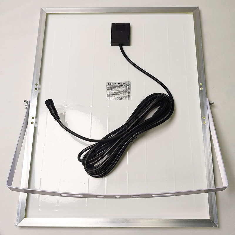 پروژکتور خورشیدی 100 وات مدل فلت 100W کد 803 به همراه پنل خورشیدی