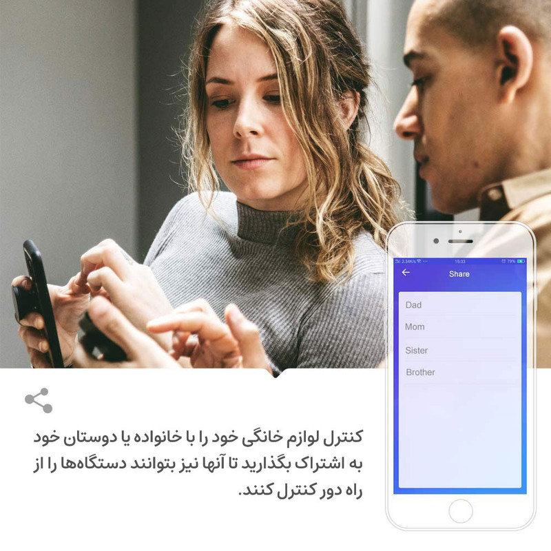 کلید لمسی هوشمند سونوف مدل 2 پل TX-T3EU2C