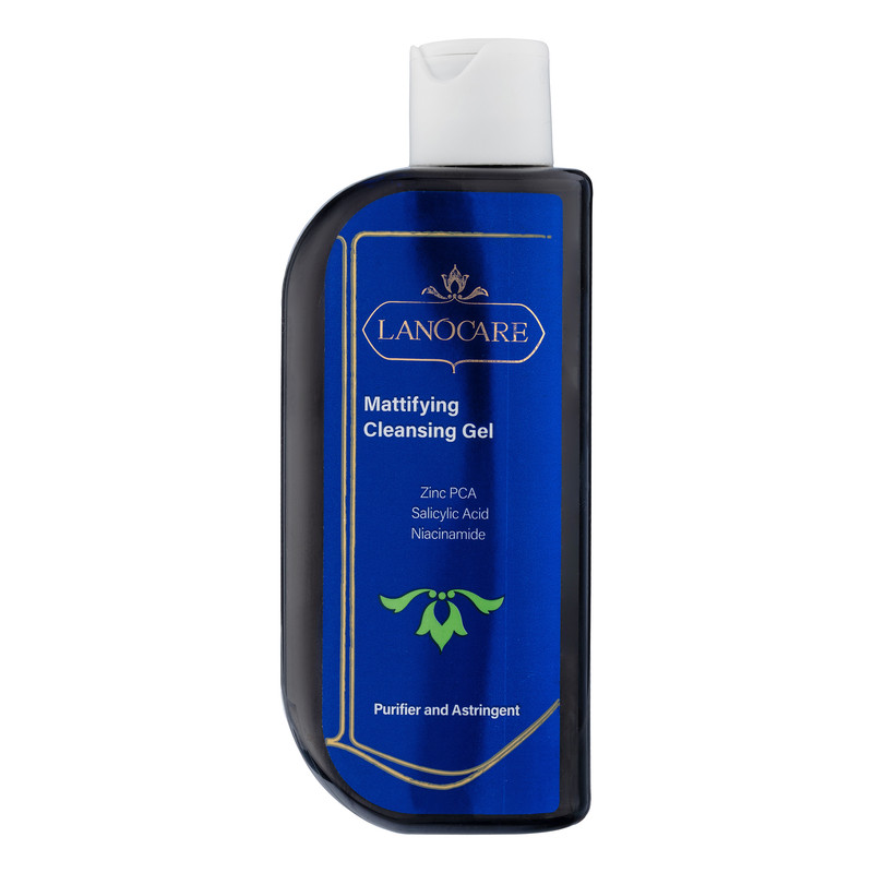 ژل شستشو صورت شفاف کننده لانوکر مدل Astringent مناسب برای پوست چرب حجم 200 میلی لیتر