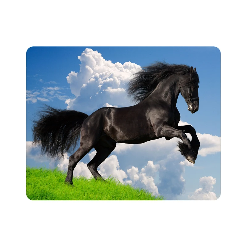 ماوس پد اطلس آبی طرح اسب و آسمان مدل T5839