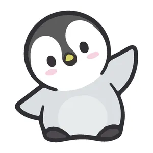 برچسب لپ تاپ پویا مارکت طرح پنگوئن کد 485