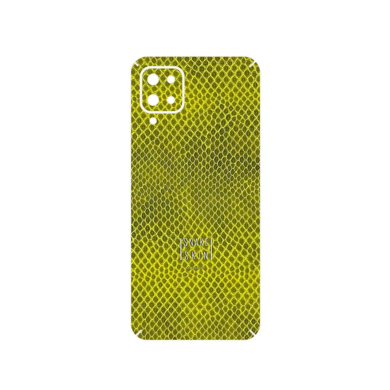 برچسب پوششی ماهوت مدل Yellow Snake Skin مناسب برای گوشی موبایل سامسونگ Galaxy A12 Nacho