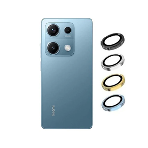 محافظ لنز دوربین شیشه‌ای مدل رینگی مناسب برای گوشی موبایل شیائومی Redmi Note 14S