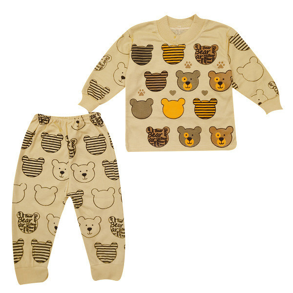 ست تی شرت و شلوار بچگانه طرح کله خرسی کد Ke5