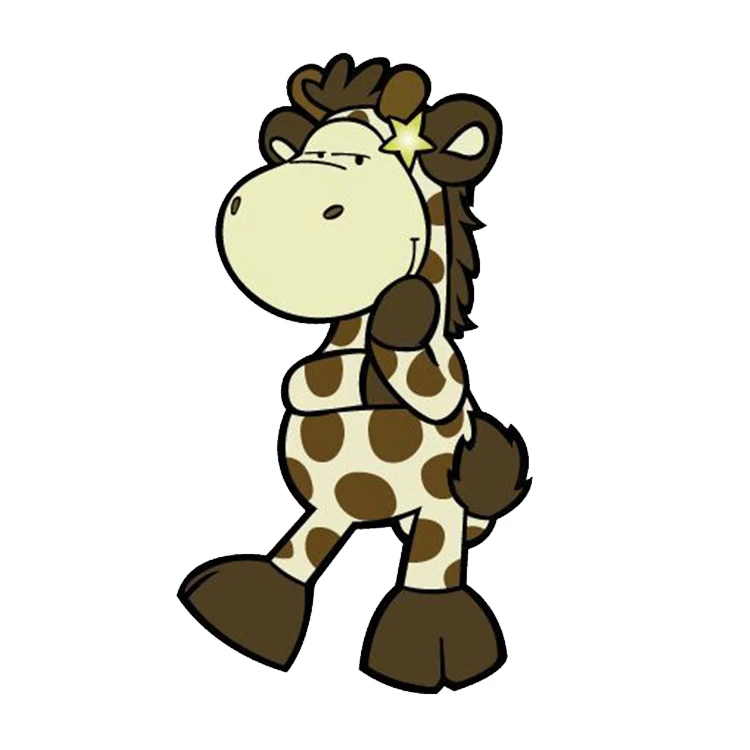 استیکر پارچه و لباس پاد آفرین مدل زرافه کد DKST132