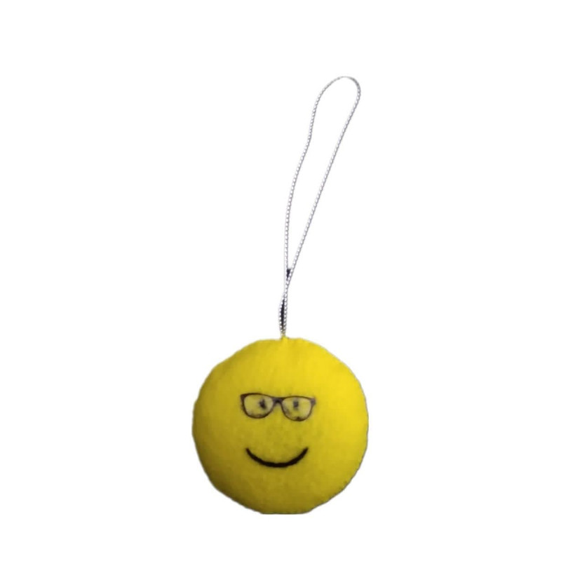 آویز نمدی مدل استیکر عینک