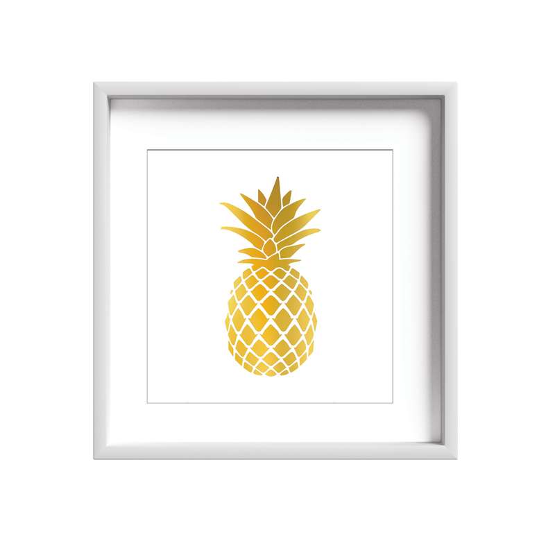 تابلو طلا کوب زرکات طرح آناناس مدل pineapple