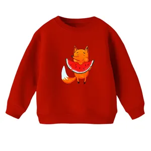 سویشرت بچگانه مدل روباه و هندوانه یلدایی رنگ قرمز