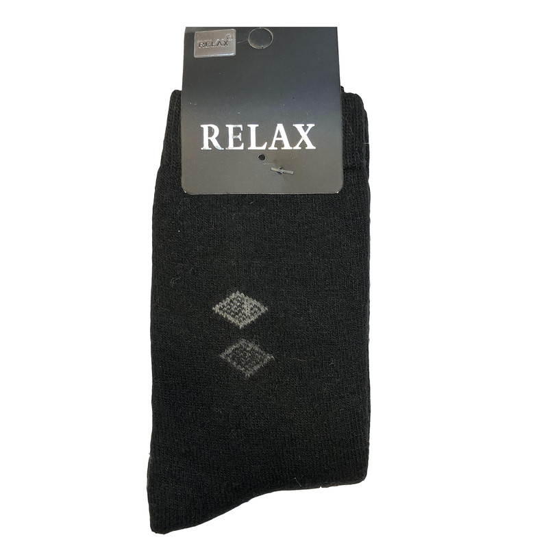 جوراب مردانه ریلکس مدل پشمی حوله ای 310 رنگ مشکی