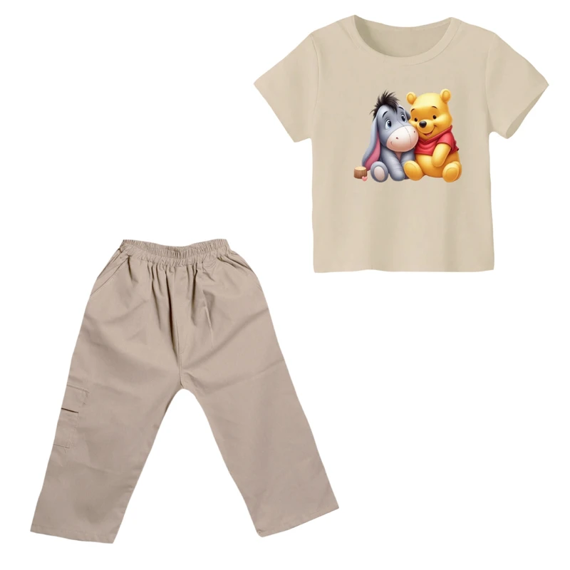 ست تی شرت و شلوارک پسرانه مدل پو کد ۴۳