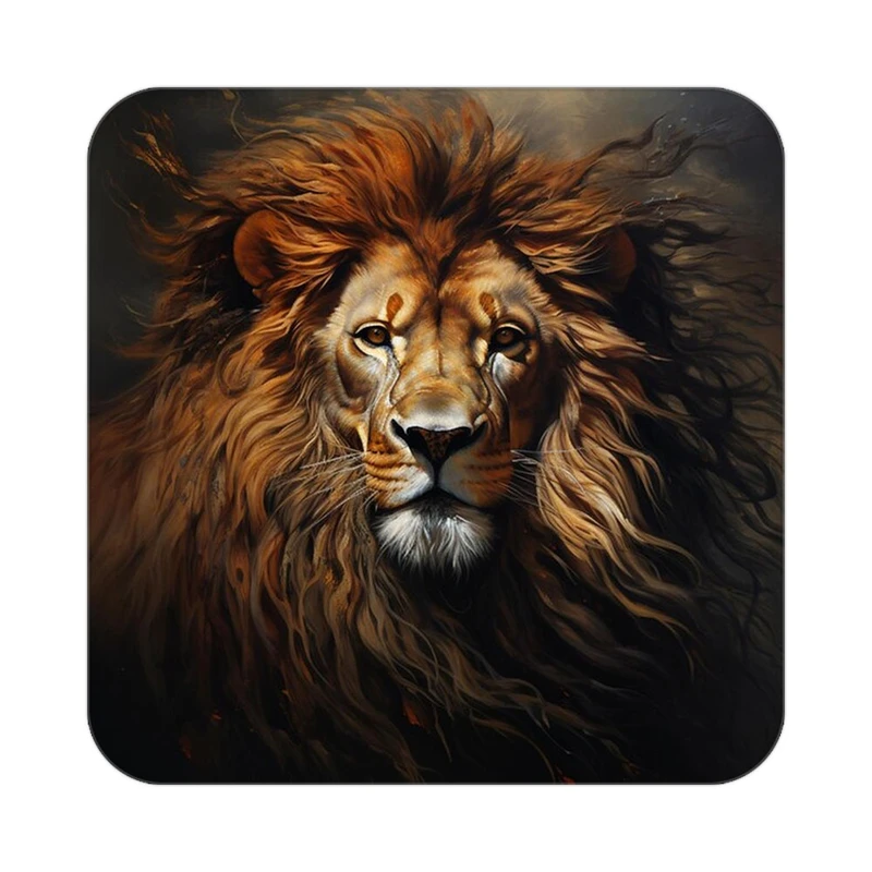 زیر لیوانی کاکتی طرح شیر مدل mp23690