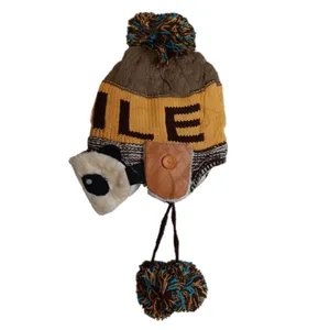 کلاه بافتنی بچگانه طرح پاندا کد 2