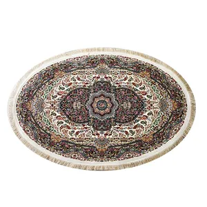  فرش ماشینی الماس کویر طرح سلاطین کد E4 زمینه کرم  