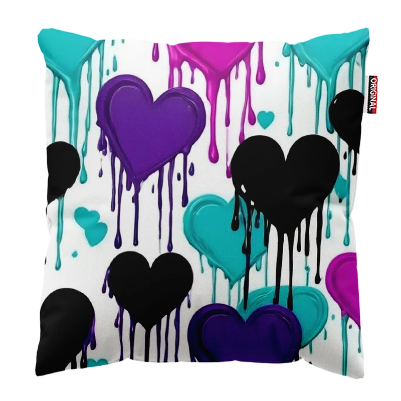 کوسن پاد آفرین طرح قلب کد 552 سایز 30*30 سانتی متر