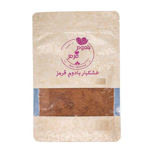خاکشیر بادوم قرمز نمکدون - 500 گرم