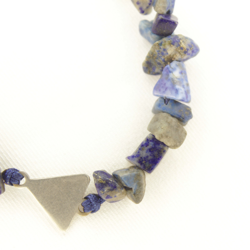 دستبند نقره زنانه مدل لاجورد