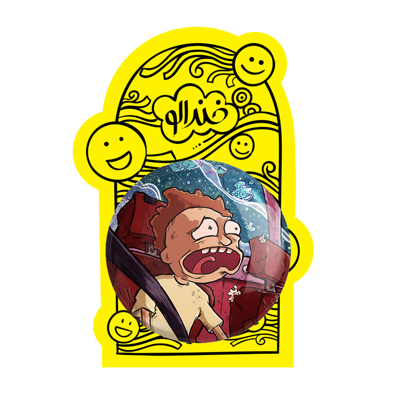آینه جیبی خندالو طرح انیمیشن ریک و مورتی Rick and Mort مدل تاشو کد 26393 آینه جیبی خندالو طرح انیمیشن ریک و مورتی Rick and Mort مدل تاشو کد 26393