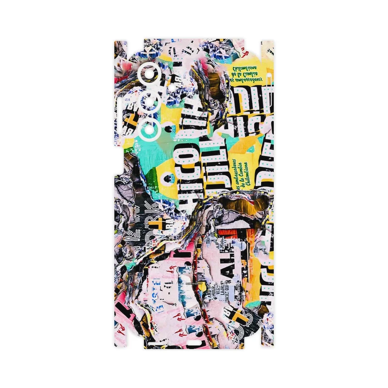 برچسب پوششی ماهوت مدل Collage of Teared Paper-FullSkin مناسب برای گوشی موبایل سامسونگ Galaxy A16 4G