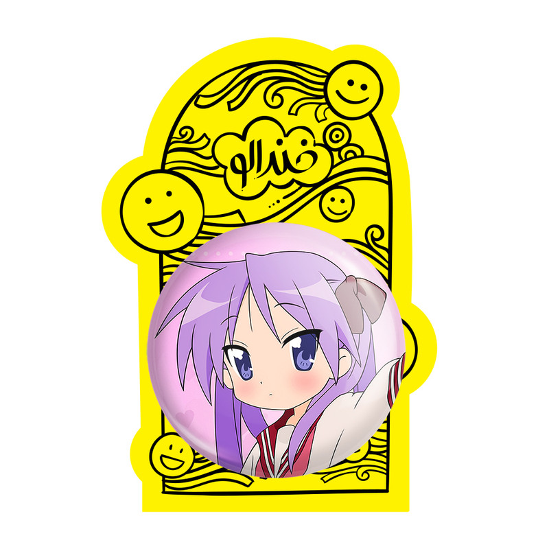 آینه جیبی خندالو مدل کاگامی انیمه Lucky Star  کد 23612