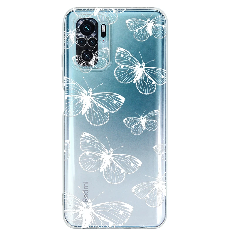 کاور مگافون طرح پروانه مدل C54-W مناسب برای گوشی موبایل شیائومی Redmi Note 10 4G / 10S 4G