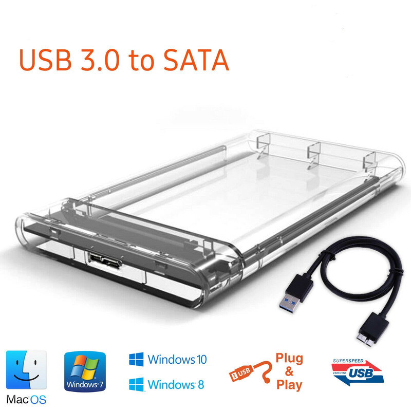 قاب هارد دیسک اکسترنال 2.5 اینچ مدل Glass