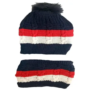 ست کلاه و شال گردن بچگانه مدل کلاسیک 000