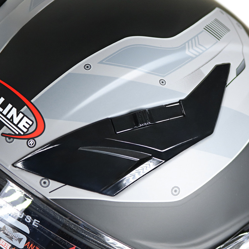 کلاه کاسکت فک متحرک ردلاین مدل 939 matt blk gry lose