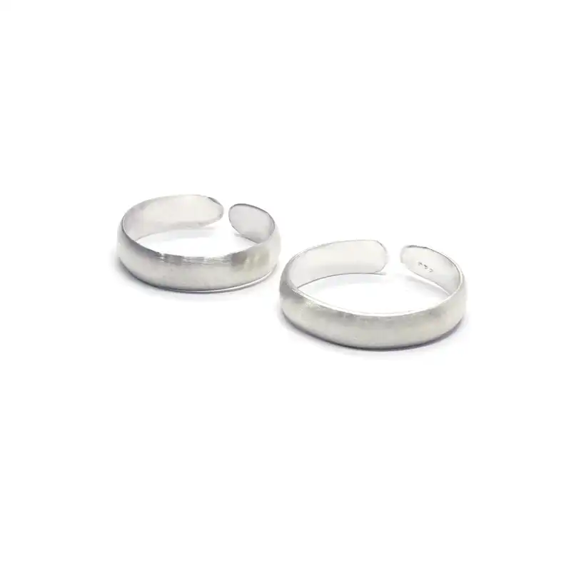 ست انگشتر نقره زنانه و مردانه مدل کیمات کد H13