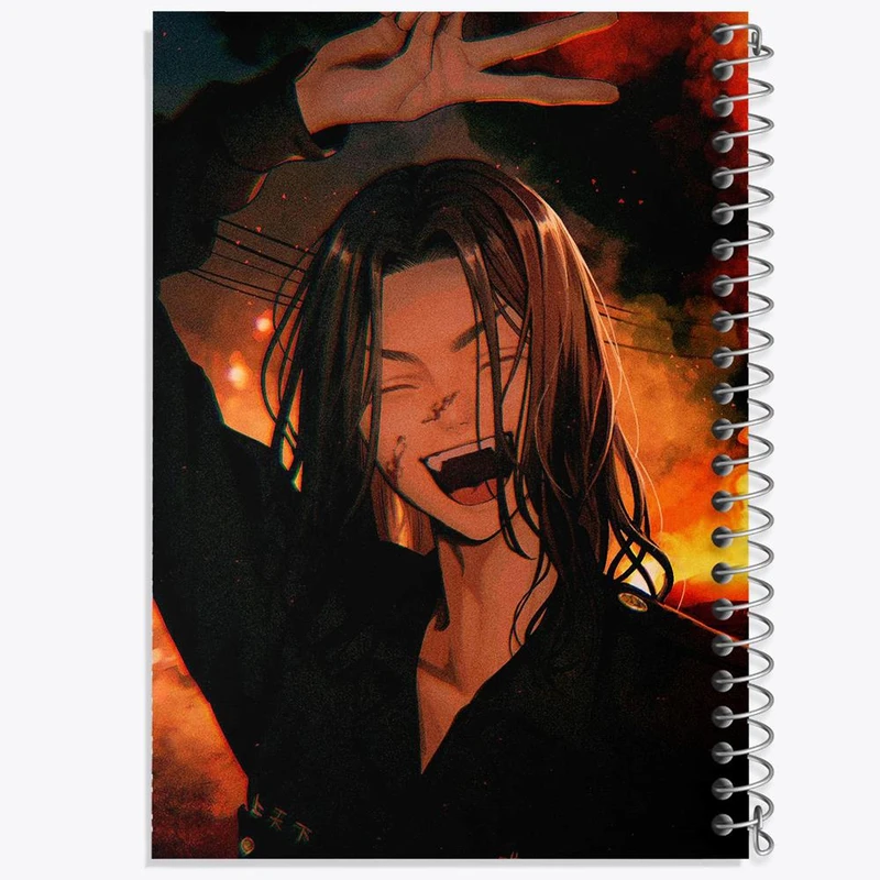 دفتر ژورنال نویسی 50 برگ خندالو مدل نقطه ای طرح باجی کیوسکه انیمه توکیو ریونجرز کد 11129