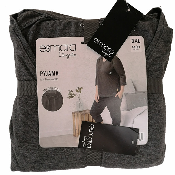 ست تی شرت آستین بلند و شلوارک زنانه اسمارا کد 9633594