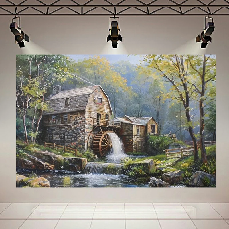 پوستر طرح خانه در جنگل مدل آسیاب کد AR304097