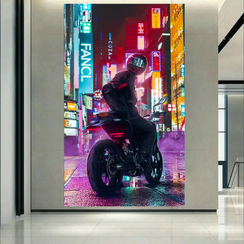 تابلو بوم طرح موتور سوار مدل نئون کد AR2865