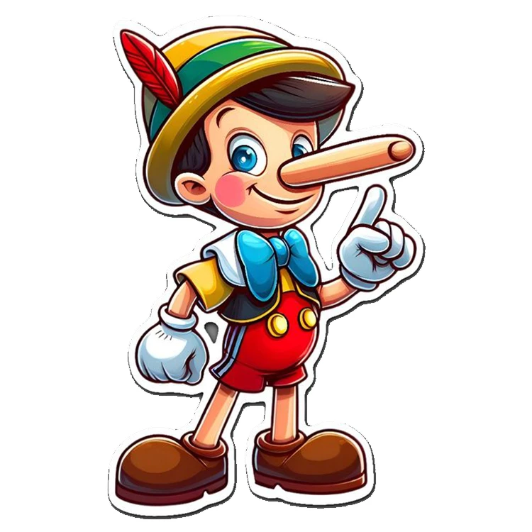 استیکر پارچه و لباس پاد آفرین مدل پینوکیو کد 4390