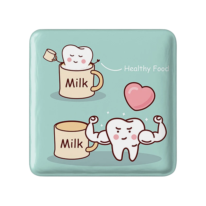 مگنت خندالو طرح دندان و دندان پزشکی کودکانه مدل مربعی کد 36768