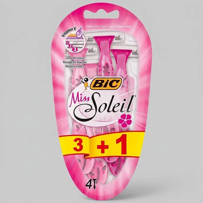 خود تراش بیک مدل Miss Soleil  بسته 4 عددی