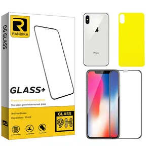 Randika Raa Screen Protector For apple x With Back Protector