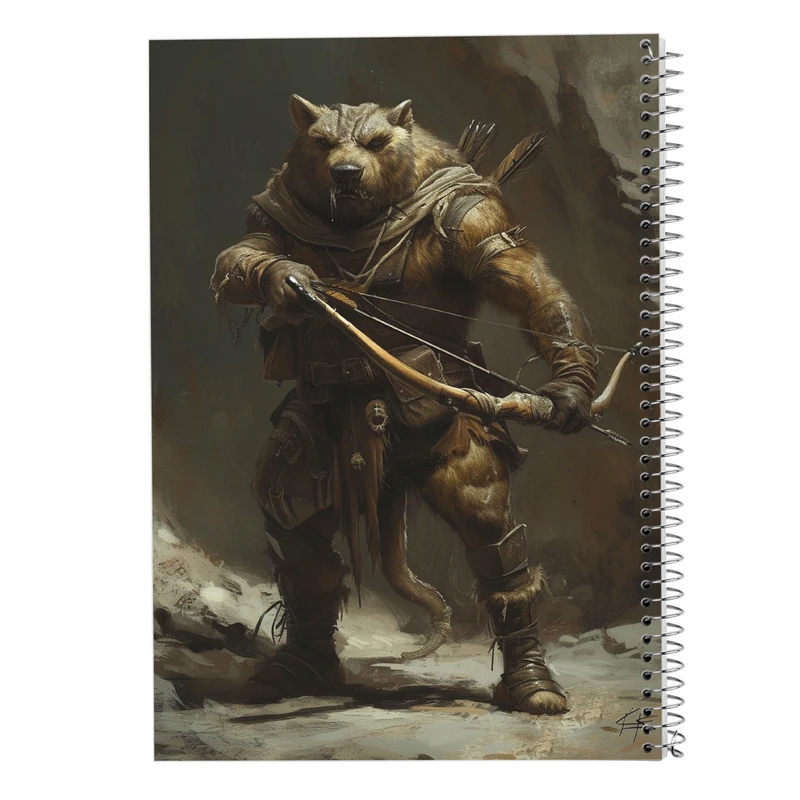 دفتر شطرنجی 50 برگ مدوپد مدل حیوانات جنگجو کد DF14905