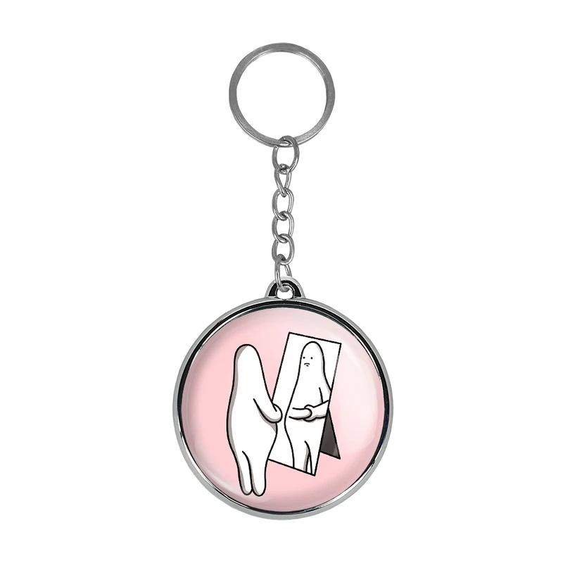 جاکلیدی خندالو طرح تنبل خسته مدل دوطرفه کد 2943129432